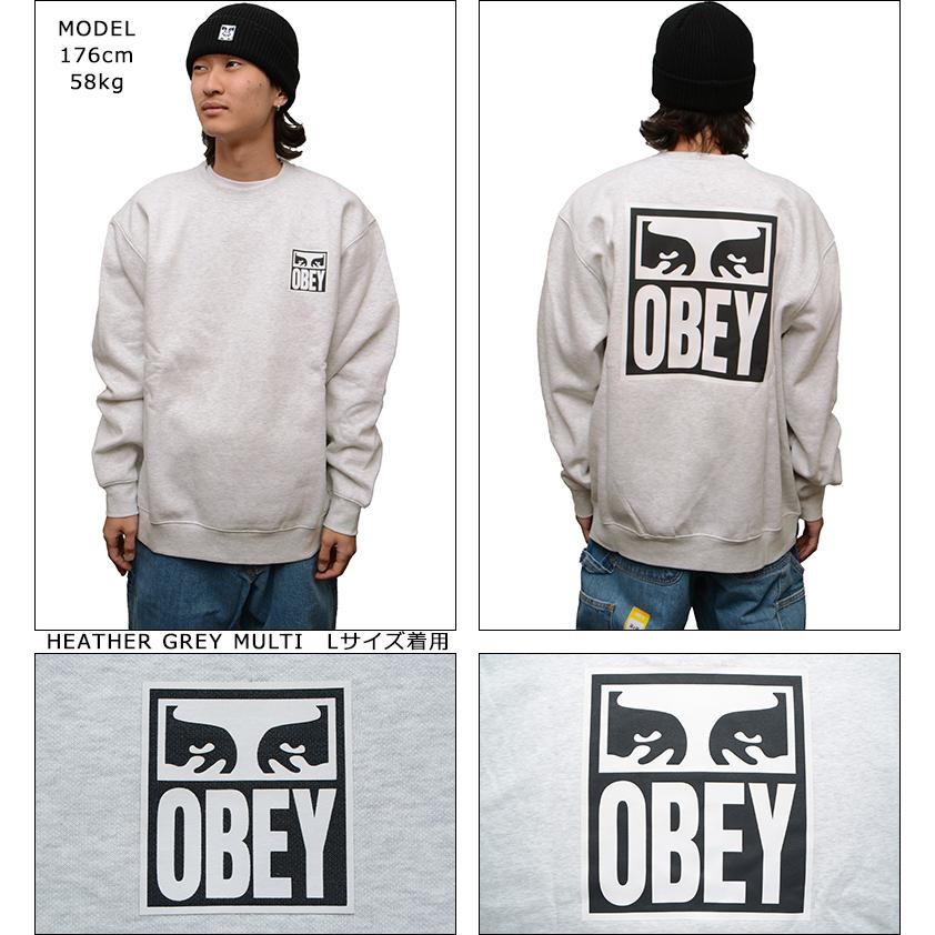 OBEY オベイ トレーナー EYES ICON CREW 正規取扱店 クルー OBEY オベイ トレーナー EYES ICON CREW 正規取扱店 クルー