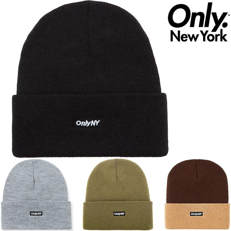 ONLY NY オンリーニューヨーク ニットキャップ BLOCK LOGO ONLY NY オンリーニューヨーク ニットキャップ BLOCK LOGO