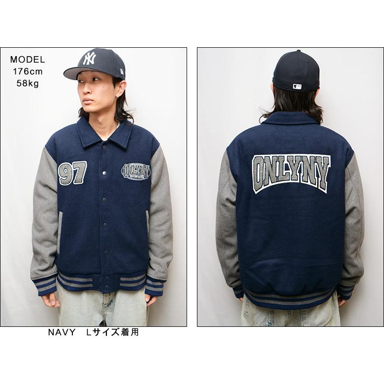 オンリーニューヨーク ジャケット ONLY NY LEAGUE MELTON WOOL VARSITY JACKET  スタジャン スタジアムジャケット アウター ONLY NEW YORK｜pajaboo｜07