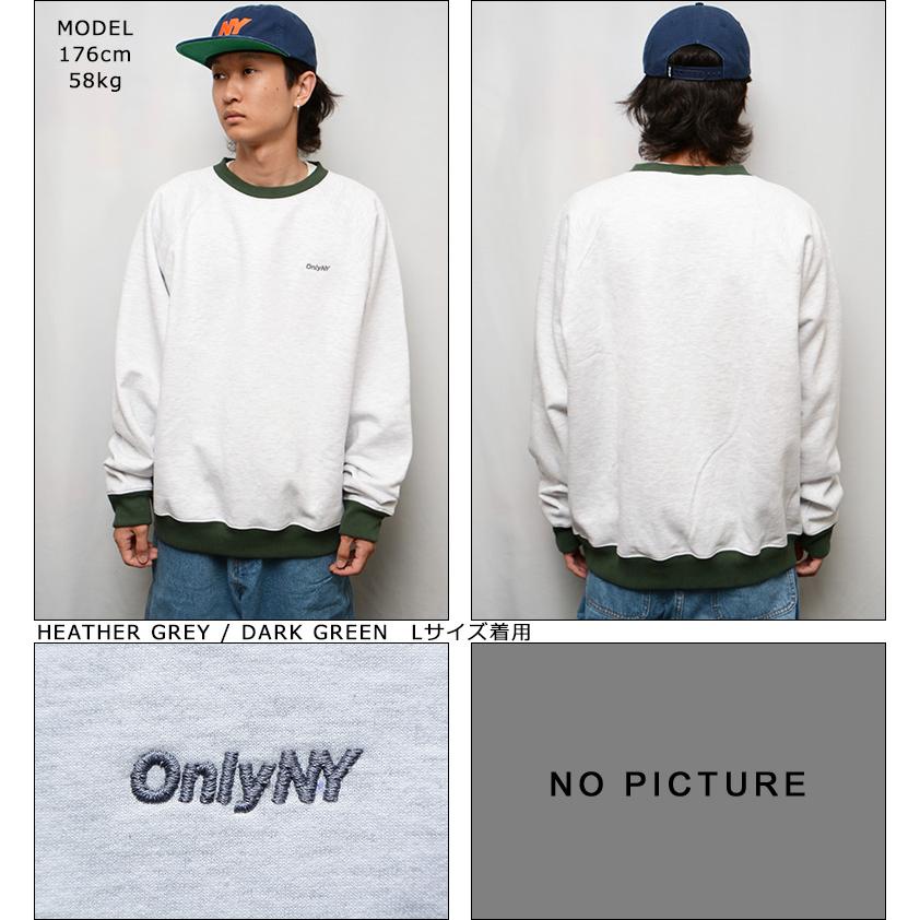 ONLY NY オンリーニューヨーク トレーナー COLOR BLOCK RAGLAN CREW 