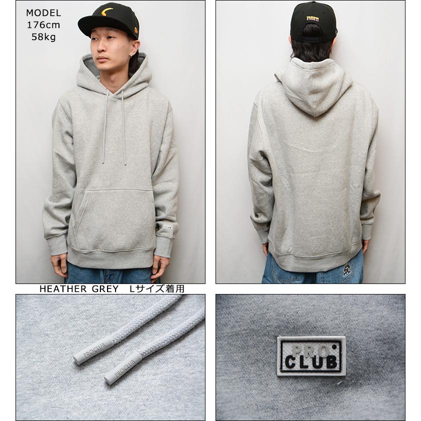 プロクラブ パーカー PRO CLUB HEAVY WEIGHT BASIC HOODIE セットアップ 対応可能 SET UP メンズ フード フーディー ビッグサイズ 無地 PROCLUB 12PC0101｜pajaboo｜09