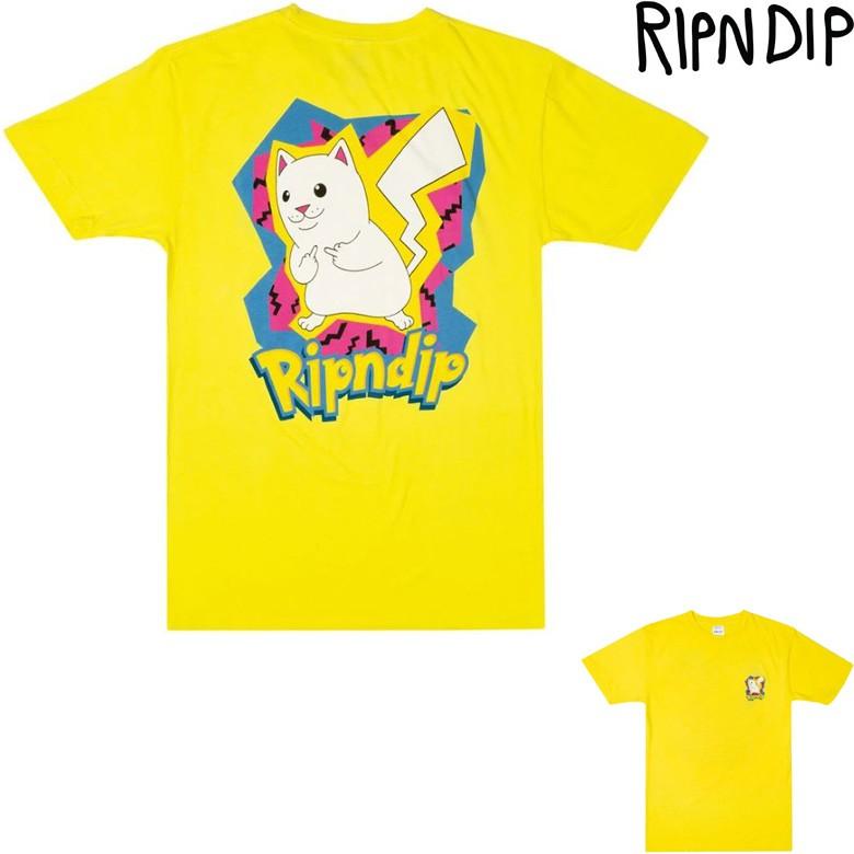 リップンディップ Ｔシャツ RIPNDIP CATCH EM ALL TEE t-shirt 