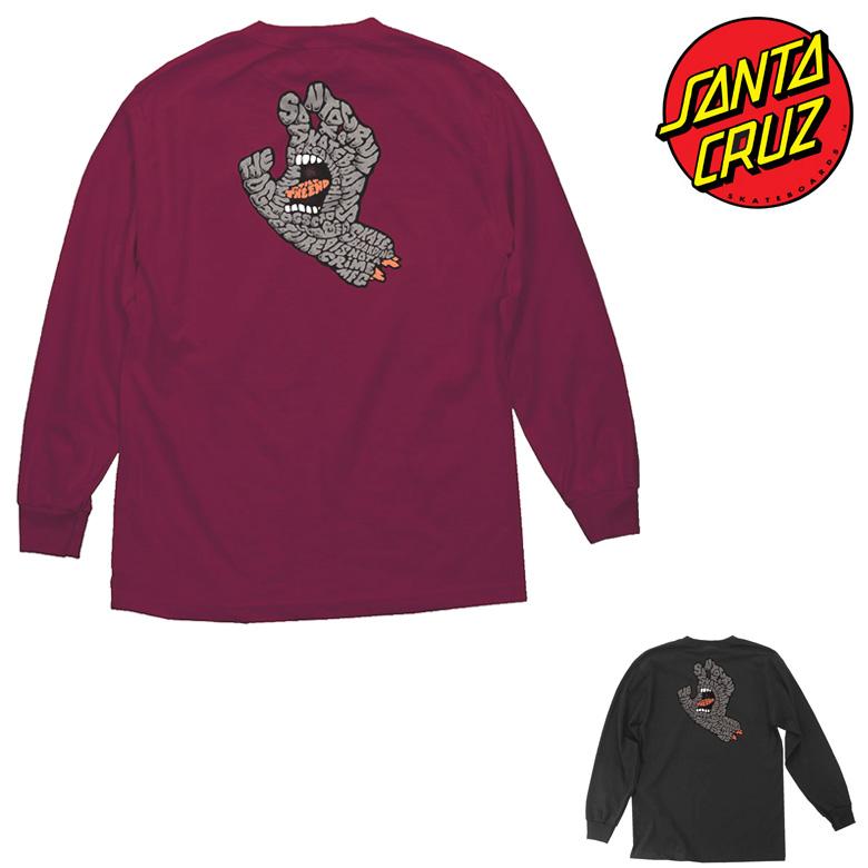 SANTA CRUZ（サンタクルーズ） ロンT SANTA CRUZ LETTER HAND L/S TEE 