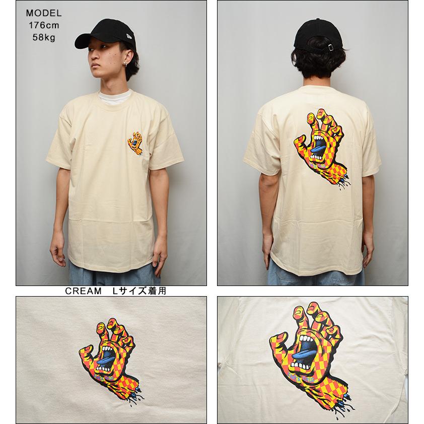 （  サンタクルーズ Tシャツ ） SANTA CRUZ ARCH CHECK HAND S/S TEE 半袖T プリントT スクリーミングハンド SCREAMING HAND｜pajaboo｜05