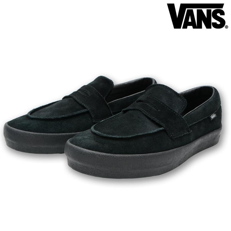VANS スニーカーローファー　スウェード　ブラック　27cm VANS（ヴァンズ） バンズ スニーカー VANS SKATE LOAFER SUEDE BLACK