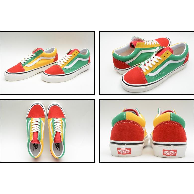VANS（ヴァンズ） スニーカー VANS OLD SKOOL STYLE 36 DX RED/EMERALD