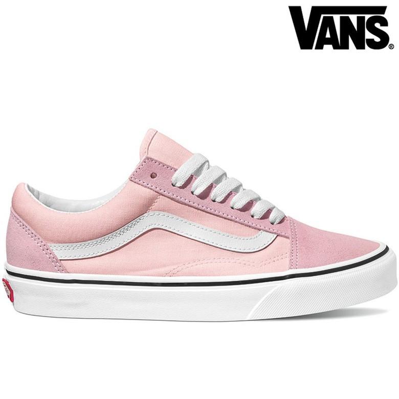 vans old skool blushing true white