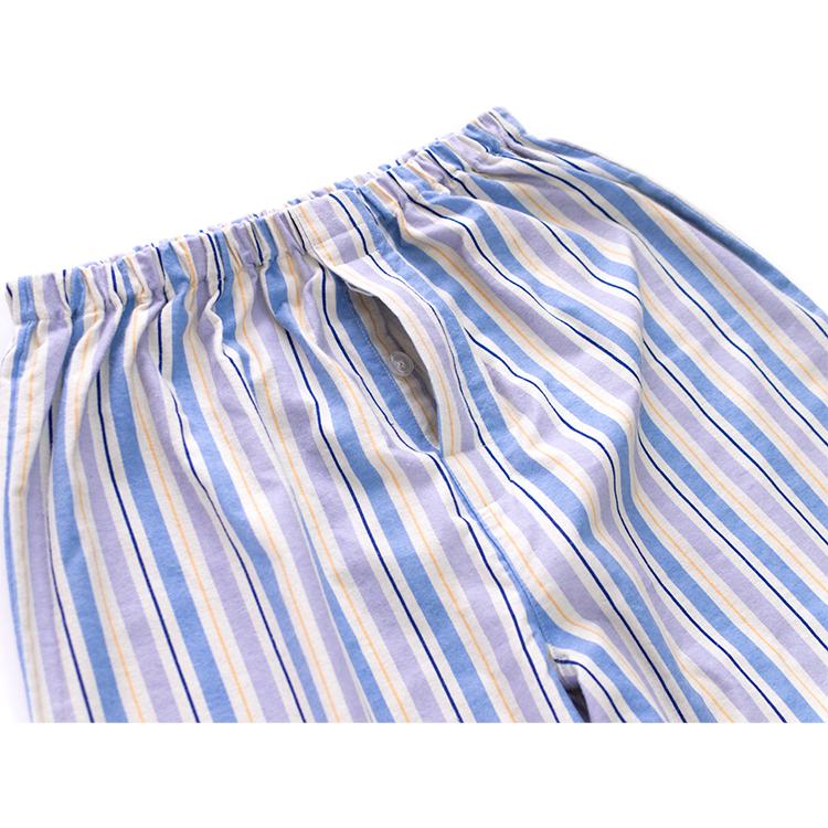 パジャマ メンズ 綿100％ 長袖 冬向き 前開き ネル起毛 格子柄 ブルー グリーン M L LL 敬老の日