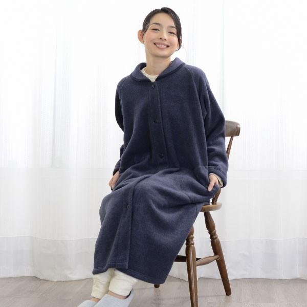 超あったかふわふわフリース ガウン パジャマ レディース 冬 ルームウェア 肉厚で緻密な起毛 メルトンフリース 日本製 0916 |  | 19