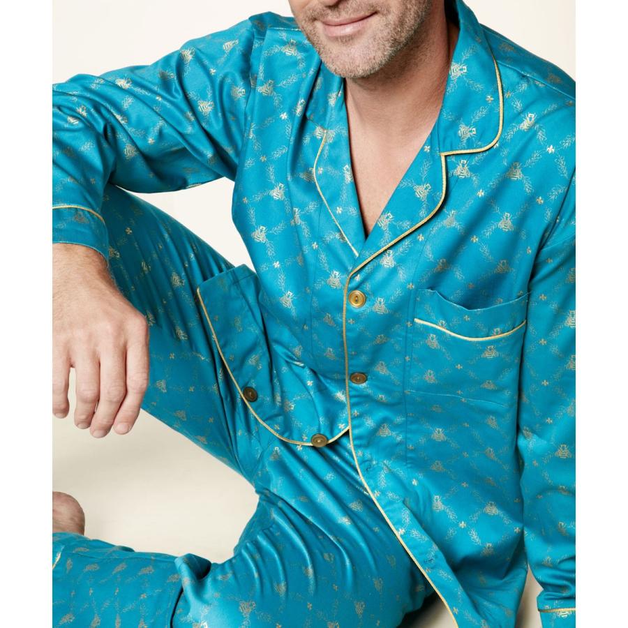 Laのパジャマブランドbed Head Pajamas ベッドヘッド パジャマズ のおしゃれなメンズパジャマ 長袖 結婚祝いのプレゼントにもおすすめ 1002 Mcb7 6050 パジャマ メンズ ブランド 前開き 長袖 綿 Bedhead Pajamas ベッドヘッドパジャマズ Peacock