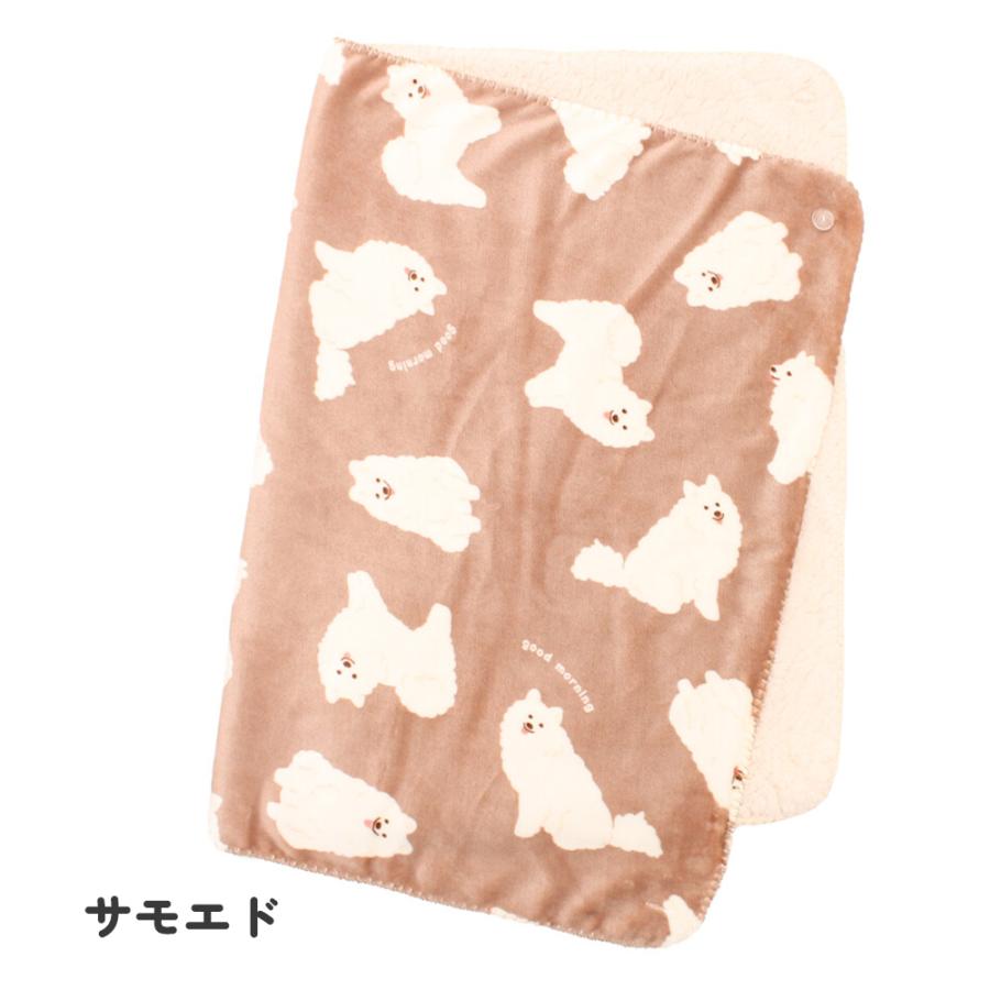 ブランケット 3way ひざ掛け 裏ボア スワンネル フランネル ボア付き 2