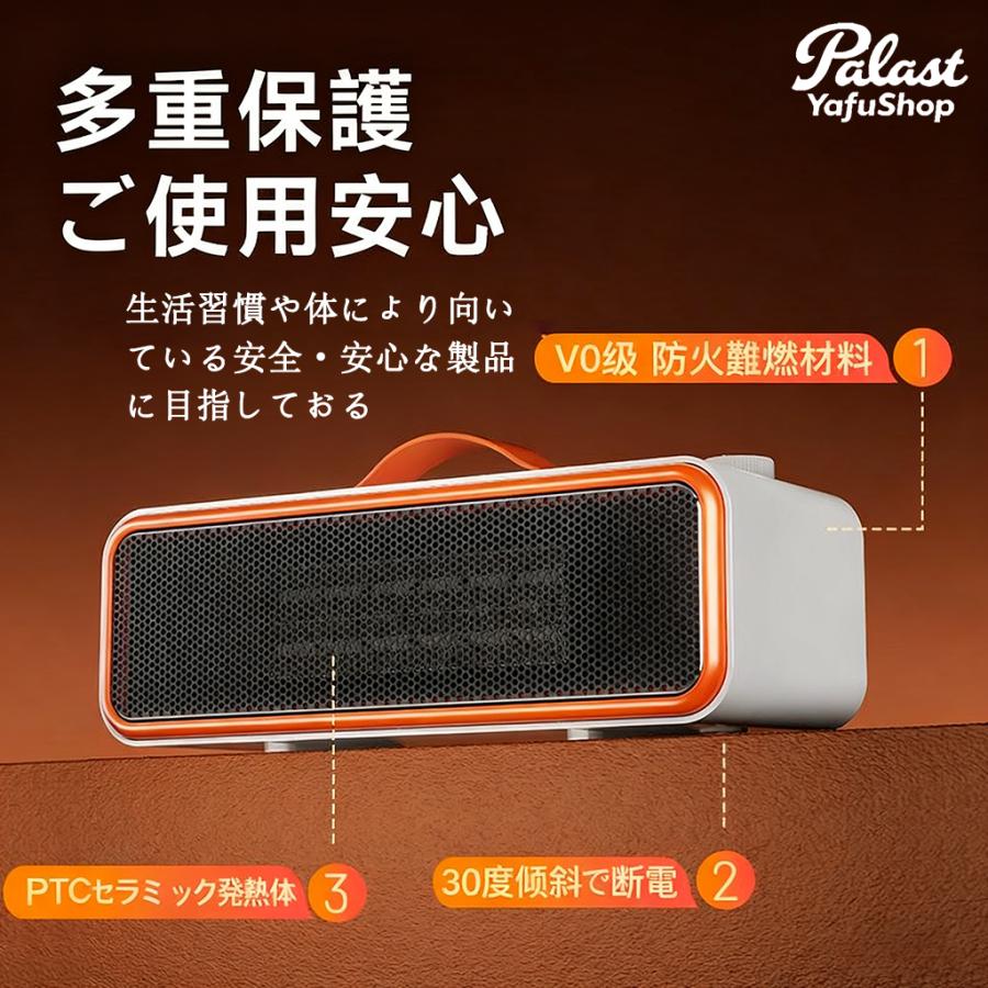 セラミックファンヒーター 小型 500w 900w 電気 卓上 温風 切替 省エネ
