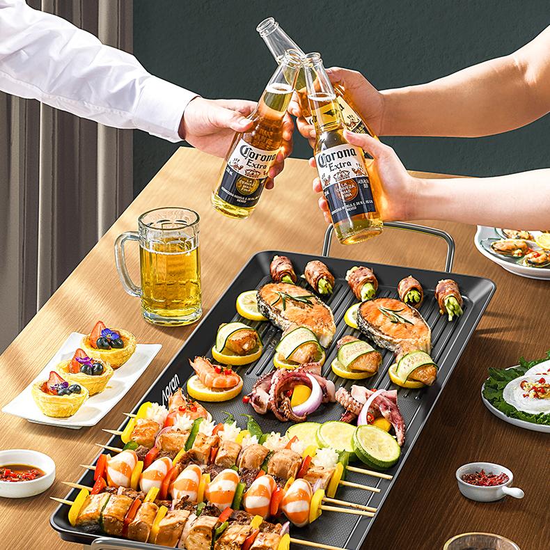 電気焼き皿電気トフィー スモークレス焼肉ロースター ペールアクア