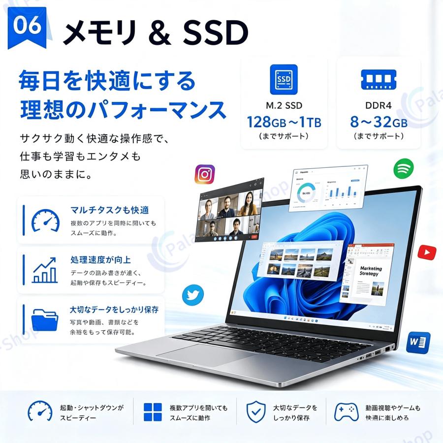 インテル（intel） ノートパソコン 新品 安い windows11 office付き