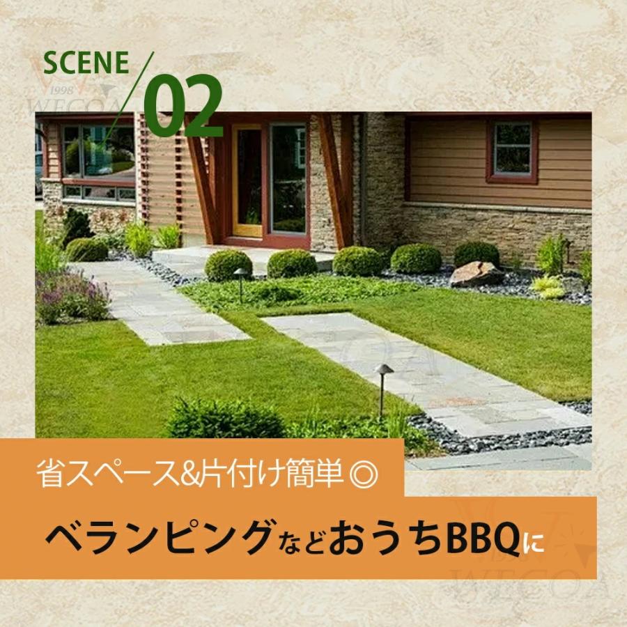 バーベキューコンロ 折りたたみ 小型 2〜4人用 3〜6人用 BBQコンロ ステンレス 送料無料 ファイアグリル 焚火台 コンロ グリル おしゃれ コンパクト 収納 軽量_11