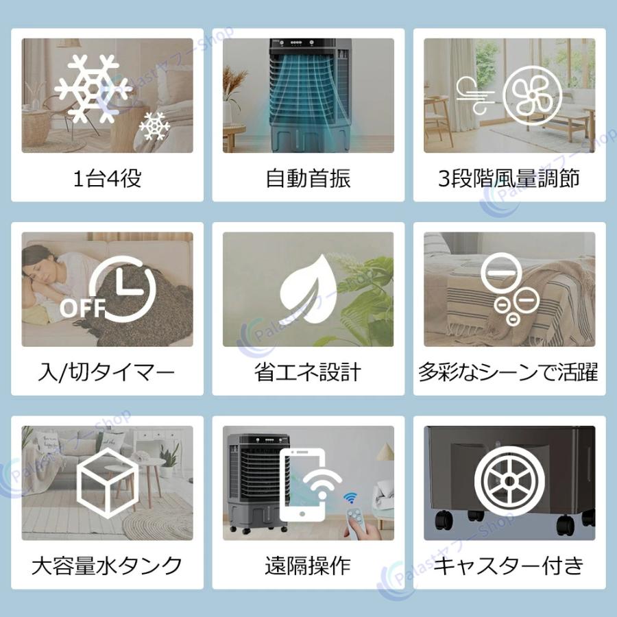 2026アップグレード版】冷風機 業務用 50L 大型冷風扇 50畳 3面