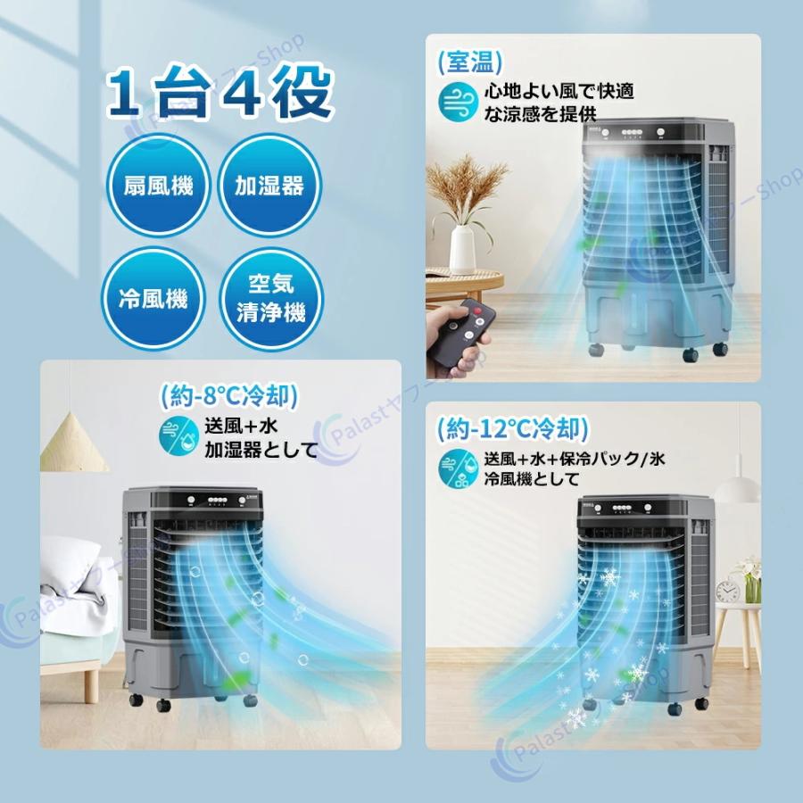 2026アップグレード版】冷風機 業務用 50L 大型冷風扇 50畳 3面