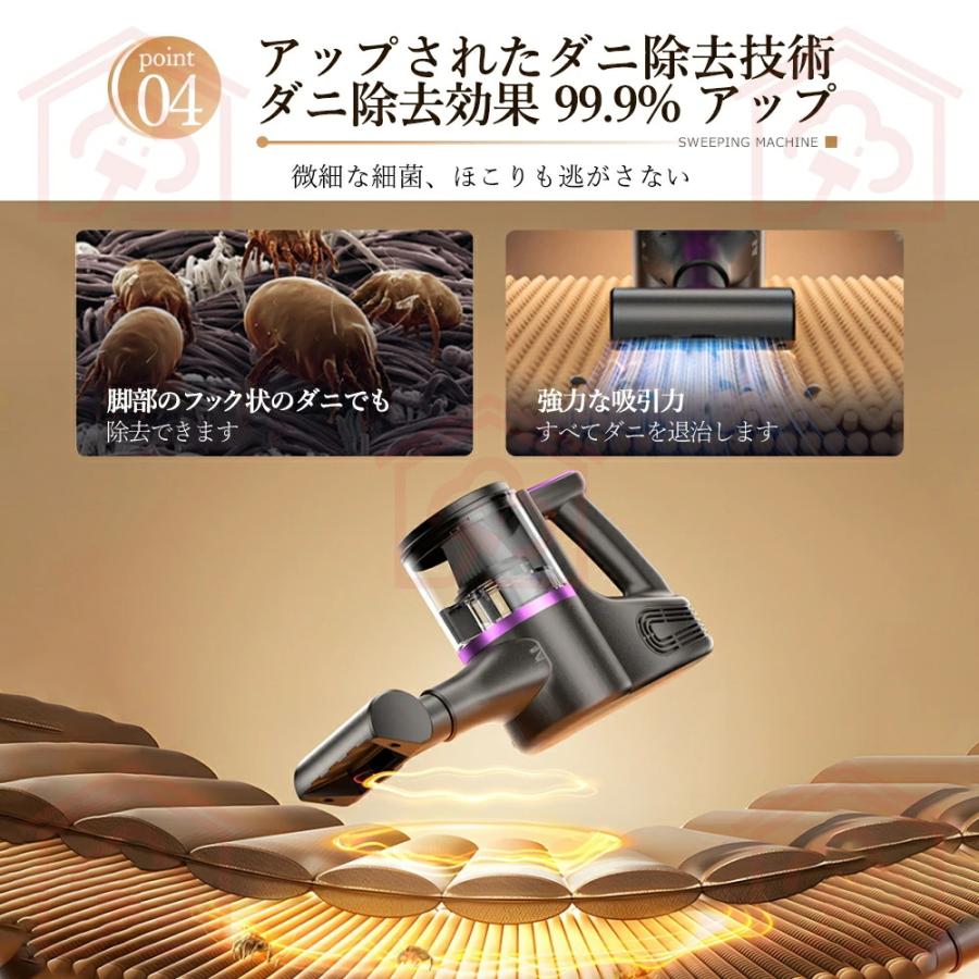 2026新発売】掃除機 コードレス 48000pa 超強力吸引 乾湿両用
