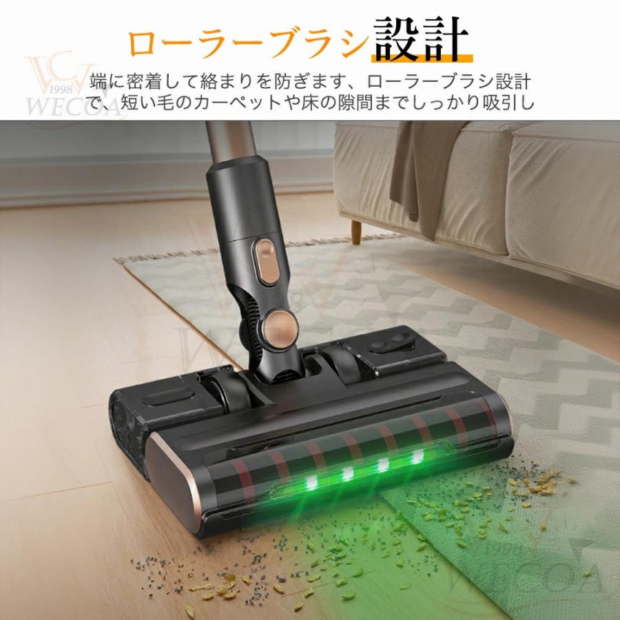 掃除機 コードレス 乾湿両用 55000pa サイクロン式 自立式 強力吸引力