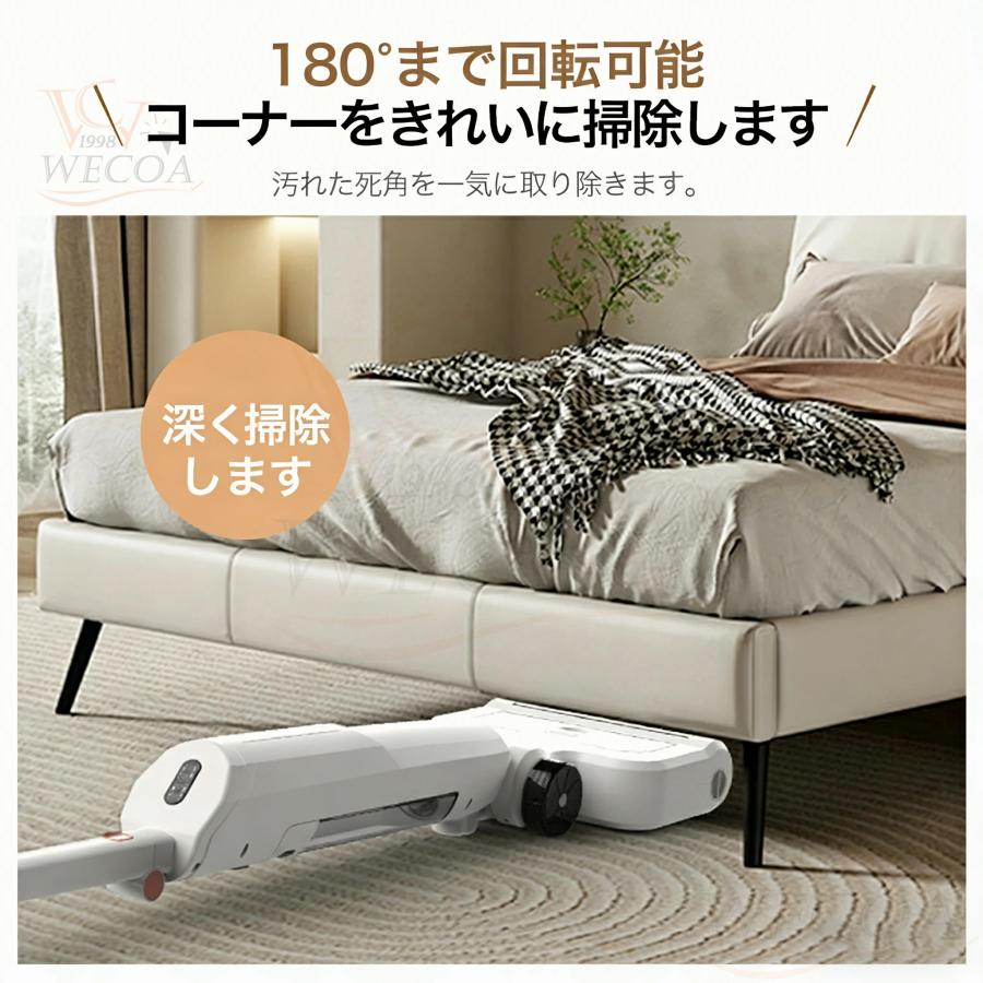 掃除機 コードレス 充電式 自立式 50000pa 強力吸引力 ハンディー