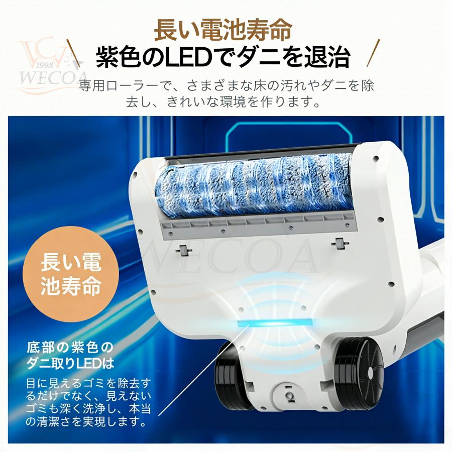 掃除機 コードレス 充電式 自立式 50000pa 強力吸引力 ハンディー