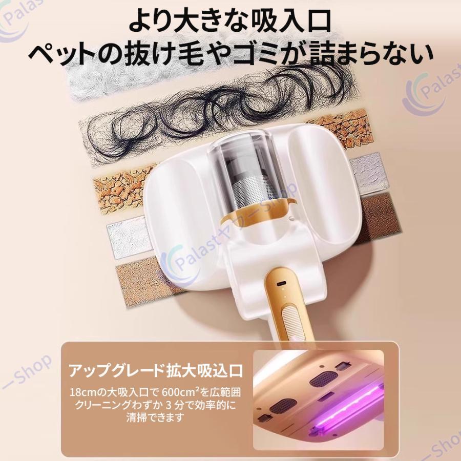 コードレス掃除機 紫外線除ダニ ハンディダニ駆除器 1.1kg 軽量 強力