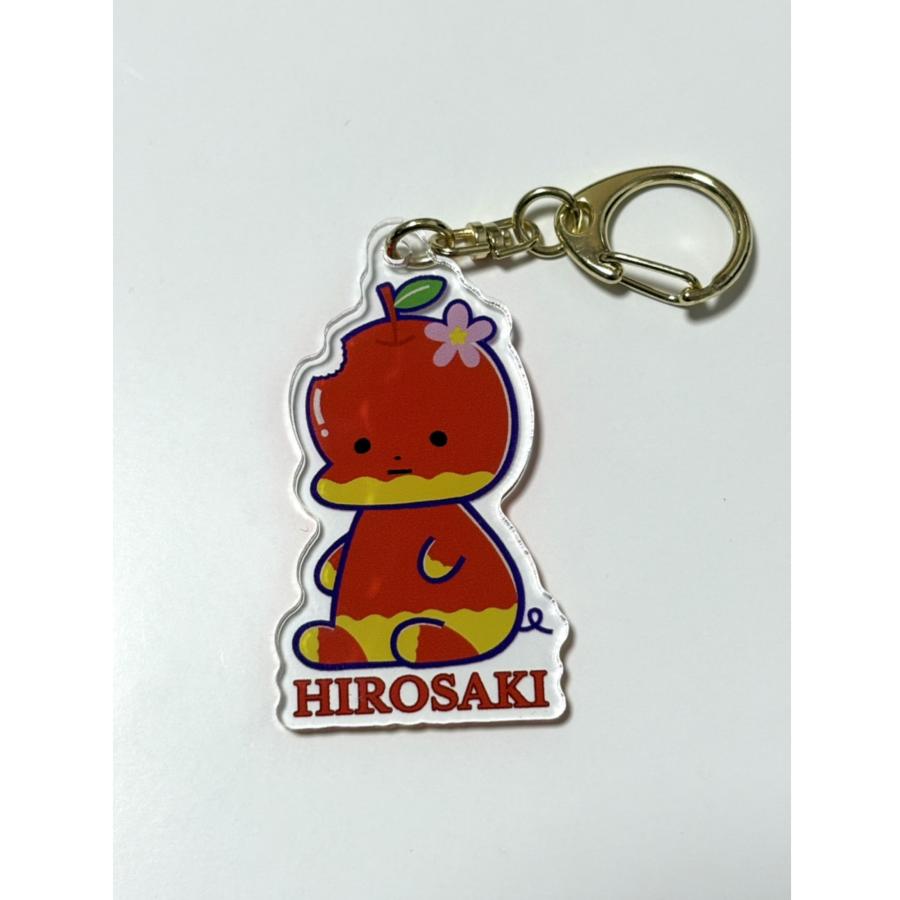 ぷんとこちゃん 赤 アクリルキーホルダー りんご 弘前ルーシィ