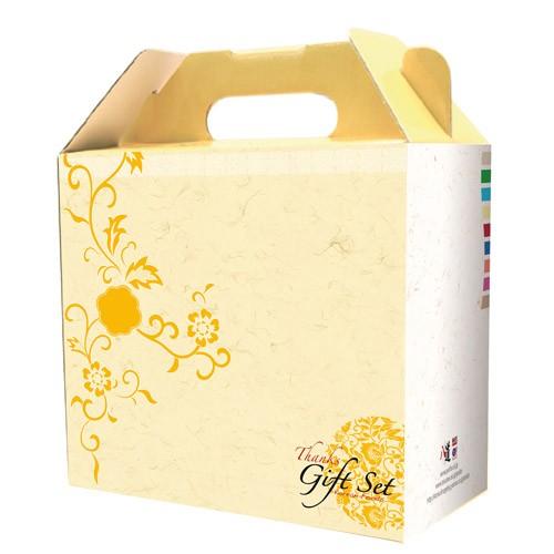 ギフト用の箱(黄・中) 箱包装　ギフト プレゼント 韓国雑貨