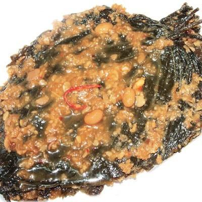 [冷蔵]『自家製』エゴマの葉キムチ・味噌漬け(250g) 漬物 おかず 惣菜 えごま みそ 漬物 韓国おかず 韓国キムチ 韓国料理 韓国食品｜paldo｜02