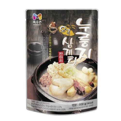 『韓国農協』牧友村 おこげ参鶏湯(600g・半羽) 五穀参鶏湯 サムゲタン レトルト 鶏肉 鍋物 韓国スープ 韓国料理 韓国食材 韓国食品｜paldo