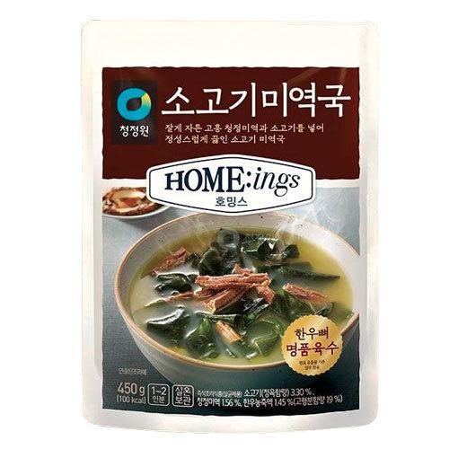 『清浄園』牛肉わかめスープ(450g・辛さ0) チョンジョンウォン レトルト 韓国スープ 韓国鍋 韓国料理 チゲ鍋 韓国食品｜paldo