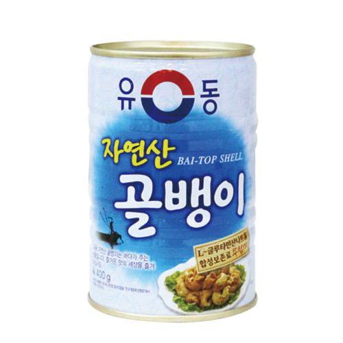 『ユドン』自然産つぶ貝缶詰(大・400g) 缶詰 韓国料理 韓国食材 韓国食品