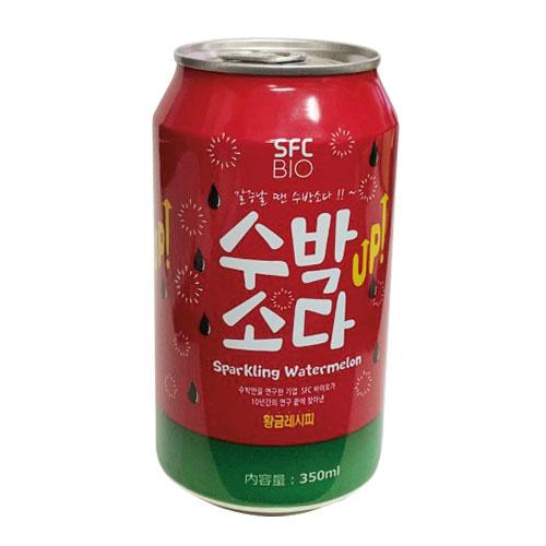 SFC スイカソーダ 350ml×1缶 炭酸ソーダ 韓国ドリンク 韓国食品 : 八道