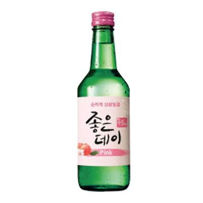 『ムハク』ジョウンデーPink(桃味)｜果実焼酎(360ml・アルコール13.5%) ジョウンディ フルーツ ピンク 韓国お酒 韓国食品