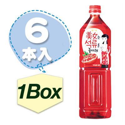 【まとめ買いがお得★1個当り370円】『LOTTE』美女はザクロが好き｜ざくろジュース(PET・1BOX=1.5L×6本) ロッテ 韓国飲料 韓国ドリンク 韓国飲み物 韓国食品｜paldo