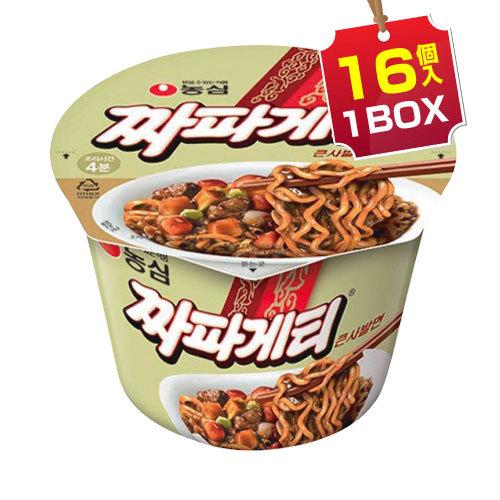 まとめ買いお得☆1個当り300円】 農心 チャパゲティ カップ麺 大・1BOX