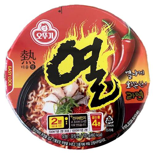 オットギ ヨル（熱）ラーメン カップ麺（ 1BOX=105g×12個入 辛口 
