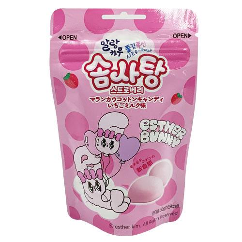 マランカウ コットンキャンディ いちご味 50g 韓国お菓子 韓国食品