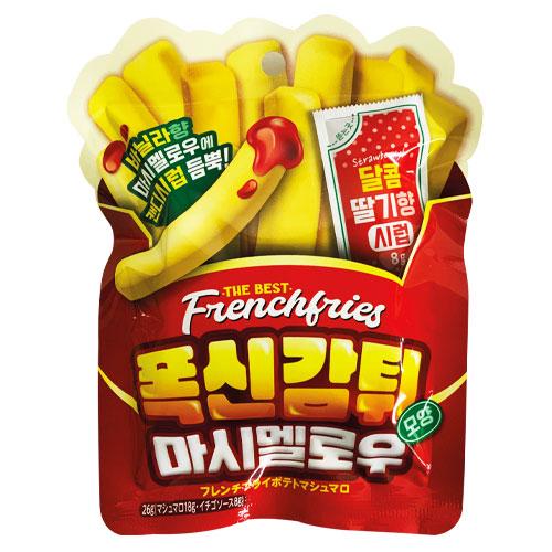 フレンチフライポテト マシュマロ (26g) バニラ香マシュマロ いちごソース p6587八道韓国食品 通販 Yahoo!ショッピング