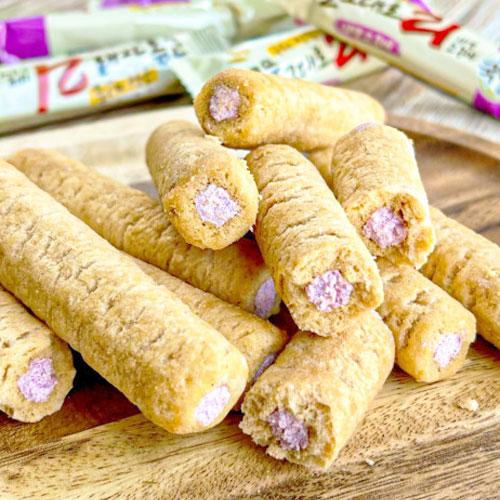 『KEMY 』焼きたて穀物そのまま21 クリスピーロール菓子 紫いも味 (150g) 韓国産穀物 ヘルシーなお菓子 韓国お菓子 韓国食品｜paldo｜03