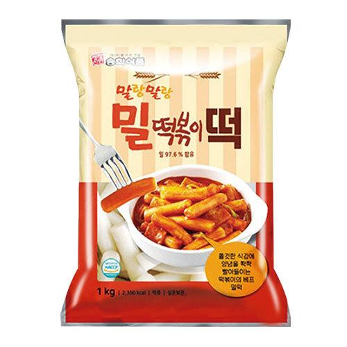 冷蔵 松鶴 もちもち ミルトッポキ餅 1kg 小麦トッポキ餅 韓国食材 韓国お餅 料理用餅 韓国食品 送料無料 韓国料理 素晴らしい品質