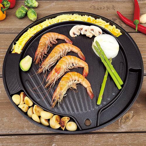 CHEFWAY IH焼き卵グリルパン □サイズ(345mm) IH対応 バーベキューパン