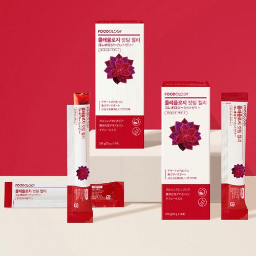 ☆宅急便コンパクト発送☆ FOODOLOGY コレオロジーカットゼリー 25gx10