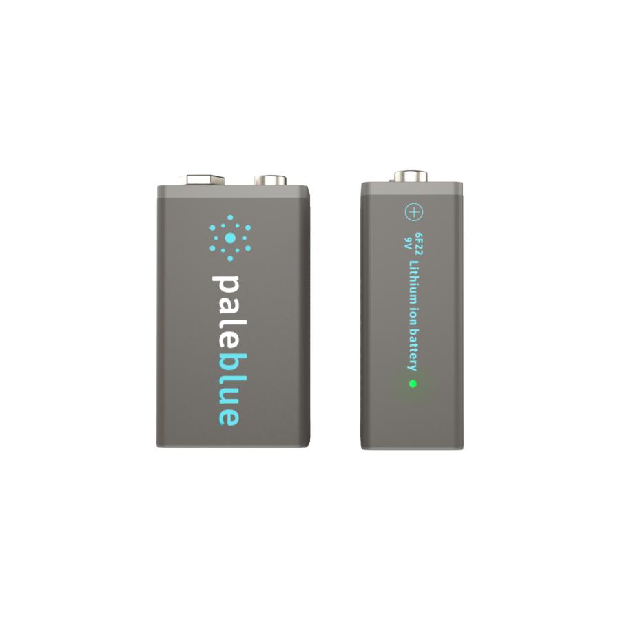Pale Blue 公式 充電池 9V形 ペールブルー公式 USBスマート充電池 リチウム充電池 USB充電 1000回繰り返し 500mAh PaleBlue 2本セット｜paleblue｜02