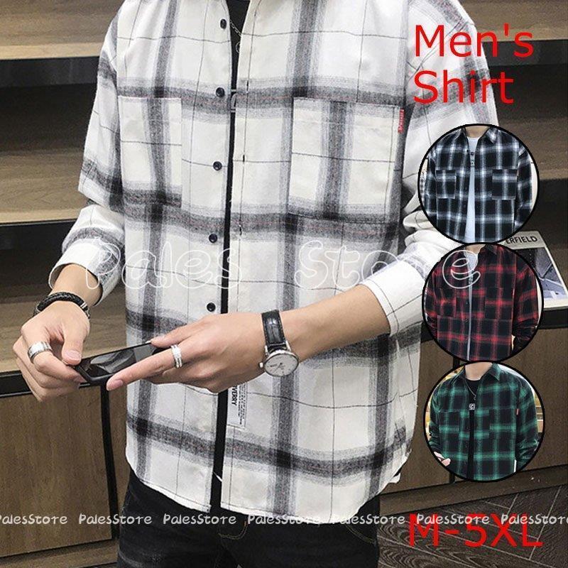 スタイルズ Styles カジュアルシャツ メンズ 春 春物 夏 夏服 シャツ ネルシャツ チェックシャツ トップス 長袖 細身 男女兼用 大きいサイズ 代 30代 40代 きれいめ Hanagrocare Com