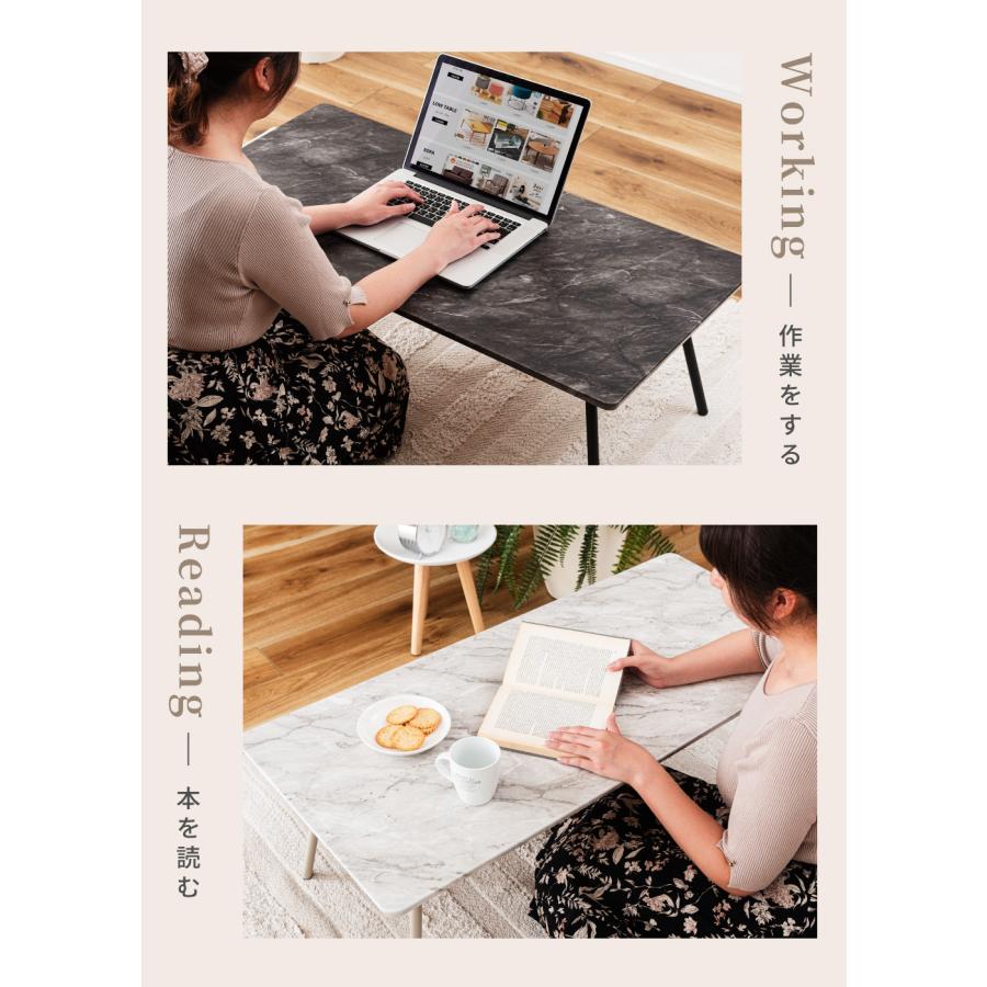 東谷 テーブル 折りたたみ ローテーブル 高さ34 リビング おしゃれ