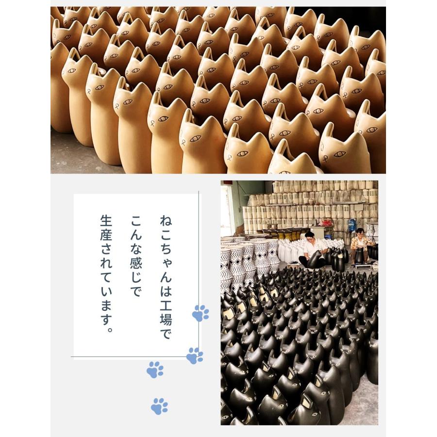 東谷 傘立て おしゃれ スリム 陶器 外置き コンパクト 猫 アンブレラ