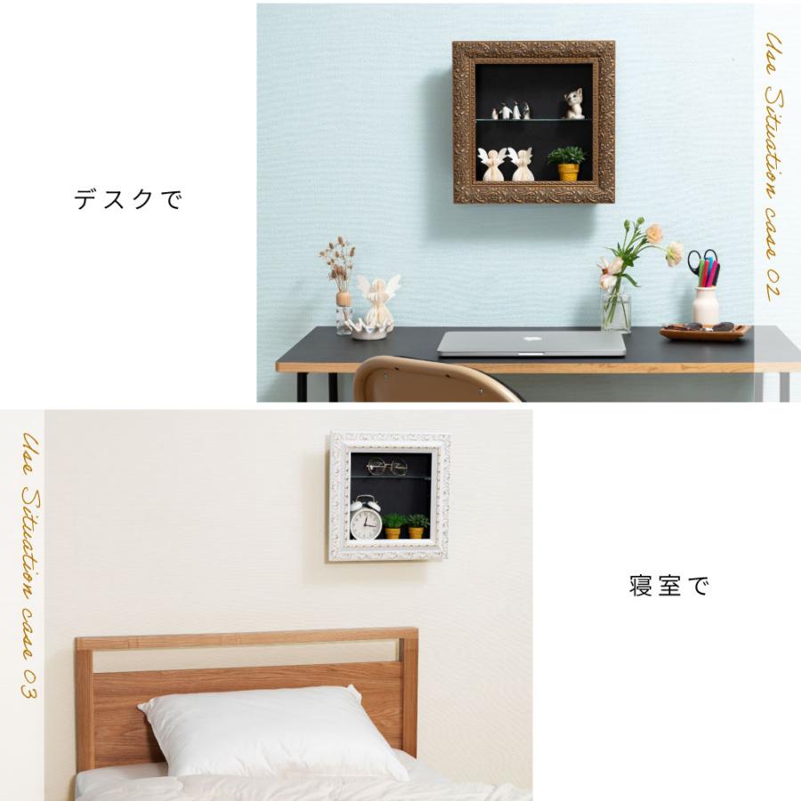 コレクションケース ウォールラック 棚板高さ調節 額縁 ディスプレイ