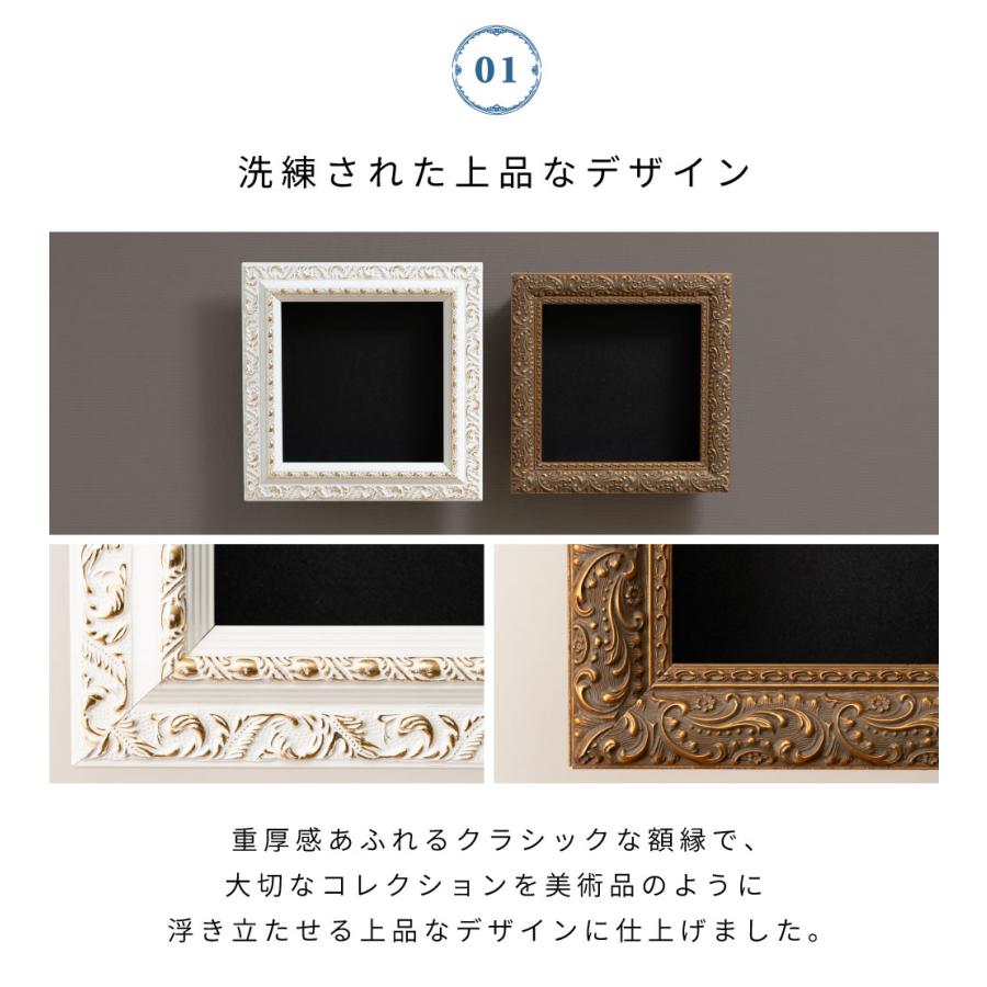 コレクションケース ウォールラック 棚板高さ調節 額縁 ディスプレイ