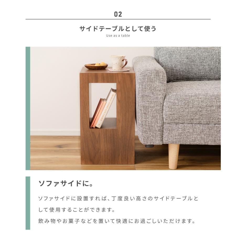 東谷 サイドテーブル ナイトテーブル スリム ベッドテーブル ミニ 収納